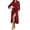 Red, variant on Womens Robe Casual Pockets Soft Long Sleeve Belt Solid Color Bathrobe Loose Spa Hotel Robes For Pregnancy Maternity Comfortable wear