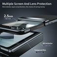 thumbnail image 6 of Allytechgroup Screen Protector Case for Samsung Galaxy Z Flip 5, Matte Slim Hinge Protection Anti-Scratch Full Body Shockproof Bumper Rugged Phone Case Cover for Galaxy Z Flip 5, Black, 6 of 9