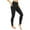 Black, variant on 2 Pack High Waist Fleece Lined Winter Leggings with Pockets Thermal Yoga Pants