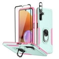 thumbnail image 1 of TASHHAR Samsung Galaxy A04S Case/A13 5G Case with Screen and Lens Protector Magnetic Ring Kickstand Military Grade Double Layer Drop Protection Rugged for Galaxy A04S/A13 5G Phone - Teal Pink, 1 of 9