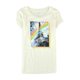 thumbnail image 1 of Aeropostale Girls Glittered Paris Graphic T-Shirt, Off-White, XL (14), 1 of 1