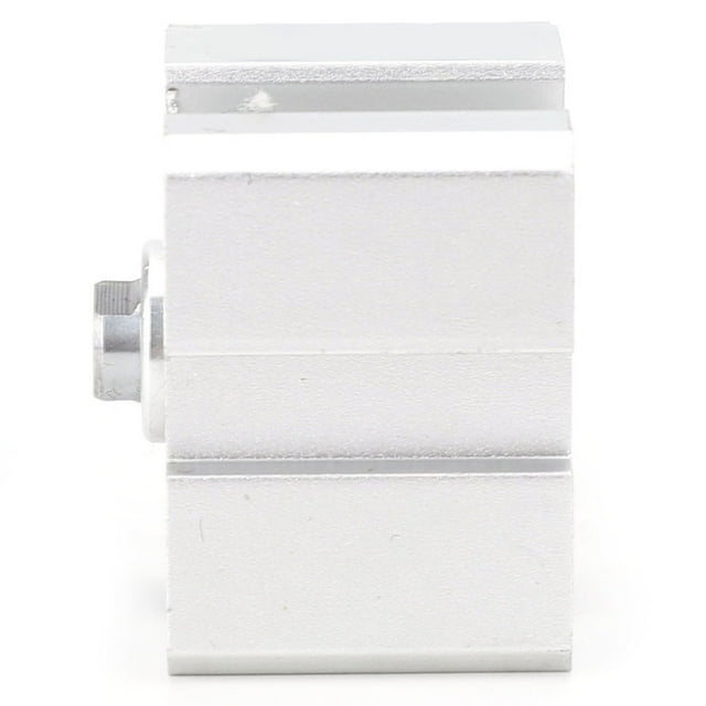 Cylindre d'Air Compact en Alliage d'Aluminium à Double Action 20mm Alésage 5mm Course - Haute Résistance, Antirouille, Auto-Lubrifiant Roulement Guidé, Couvercles Filetés, Joint de Piston Bidirectionnel en Forme Spéciale, 0.1-1MPa