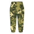 thumbnail image 4 of Inverlee Womens Camouflage High Waist Capri pants Trendy Stretchy Breathable Athletic Trousers Summer Casual Skinny Slim Gym Bottoms for Fitness, 4 of 6