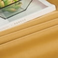 thumbnail image 2 of DaDa Bedding Honey Yellow Poplin Cotton Fitted Sheet w/ Pillow Cases (JHW-550-Fitted), 2 of 8