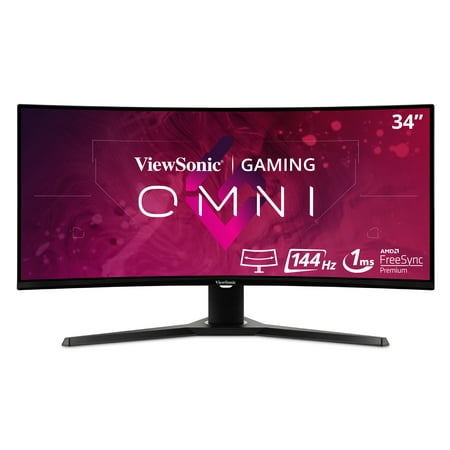 UPC 766907011494 product image for ViewSonic OMNI VX3418-2KPC 34 Inch Ultrawide Curved 1440p 1ms 144Hz Gaming Monit | upcitemdb.com