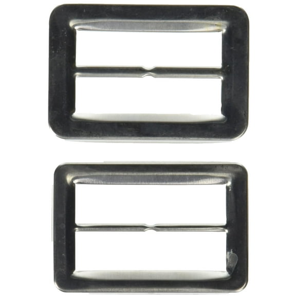 Maxant Buttons BK-9700 Rectangle Buckle Cover Kit, 3", Silver