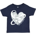 thumbnail image 3 of Inktastic Lung Cancer Awareness White Ribbon Around Heart Boys or Girls Toddler T-Shirt, 3 of 5