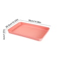 thumbnail image 4 of HWRETIE Reusable Plastic Serving Tray,15 X 10.4 Inch Food Serving Platter for Kitchen,Party,Picnic,Bbq,Restaurant and Everyday Dining, 4 of 6