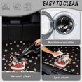 thumbnail image 5 of Binienty Christmas Santa Print Universal Fit Car Trunk Mat, Anti-Slip Backing Rear Cargo Liner, Cute Snowflake Peppermint Pattern Vehicle Interior Accessory for Most Sedan SUV, 5 of 7