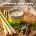 thumbnail image 6 of LA BELLEFÉE Citronella Lemongrass Scented Candles 6-Piece Set, 21oz Total, Silver Tin, Indoor & Outdoor Use, Long-Lasting Fresh Aromatic Fragrance, 6 of 8