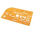 thumbnail image 1 of KLKCMS Gabarit de Règle à Dessin Portable Jaune pour Architectes / Constructeurs / designers 199x115m, 1 of 9