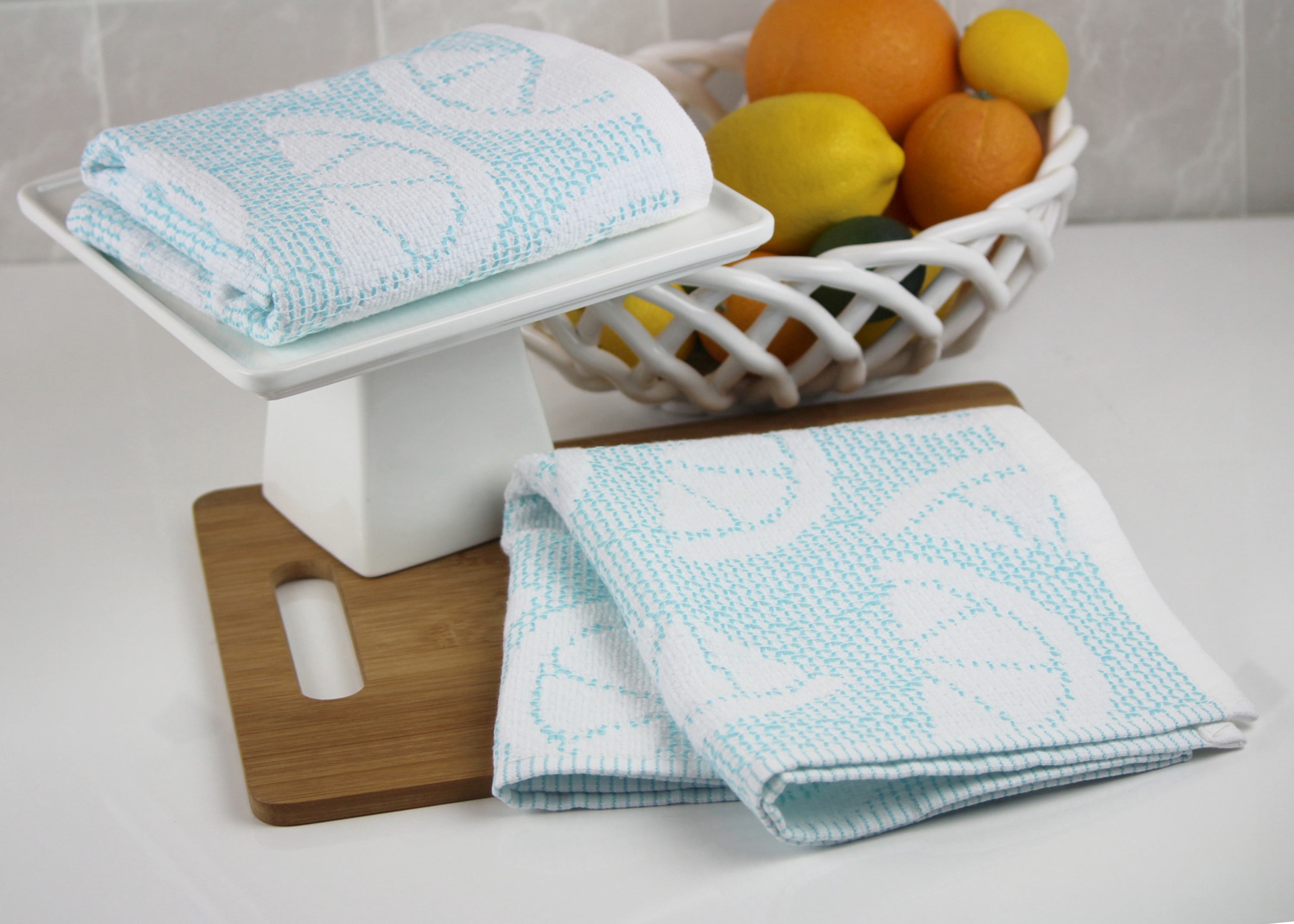 Freshee with Intellifresh Technology, 2 Pack, Kitchen Towel Set, Aqua