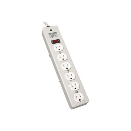 UPC: 0037332101150 | Tripp Lite Waber Surge Protector Strip 6 outlet 6 Cord 2100 Joules – Surge protector – 15 A – AC 120 V – 1.8 kW – output connectors: 6 – gray