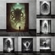 thumbnail image 3 of Cthulhu Mythos abstracto exterior Dios impresiones póster lienzo pintura moderna pared arte imágenes para sala de estar dormitorio decoración del hogar, 3 of 4