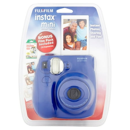 Fujifilm Instax Mini 7S Blue Instant Camera (includes Fujifilm 10-pack film)