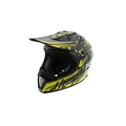 Angle View: Cyclone ATV MX Dirt Bike Off-Road Helmet DOT/ECE Approved - Yellow - X-Large