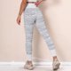 thumbnail image 2 of Leggings de yoga con control de barriga de cintura alta para mujer, pantalones deportivos, entrenamiento con control de barriga, medias deportivas para correr L01 blanco L ER, 2 of 5