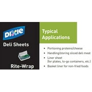 Dixie Rite-Wrap Dry Wax Deli Paper, RW156, 6,000 Sheets per Case