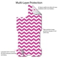 thumbnail image 4 of DistinctInk Custom SKIN / DECAL compatible with OtterBox Commuter for iPhone 11 (6.1" Screen) - Hot Pink White Chevron Stripes Wave - Chevron Stripes Pattern, 4 of 5