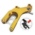 thumbnail image 4 of Adjustable Disc Brake Bracket Mounting Holder Modification Bike Mountain Bike Durable Aluminium Alloy Rear Frame Brake Adapter Converter for Cycling - Golden, 4 of 6