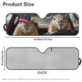 thumbnail image 5 of Uorisanigo Windshield Sun Shade Foldable Capybara Printed Front Window Shade Compatible with Jeep Wrangler TJ JK JL & Gladiator JT Auto Sun Heat Shield Windshied Sunshade Block UV Rays, 1Pc, 5 of 7