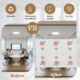 thumbnail image 6 of Hello Summer Window Privacy Film, Pink Ice Cream Truck Watercolor Static Cling UV Sun Blocking Tint Film Heat Control Windows Films for Bedroom Bathroom, Window Stickers 35.4"x78.7", 6 of 8