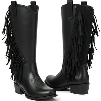 Bottes Western Pour Femme Jama Old West - Cuir Noir, Modèle