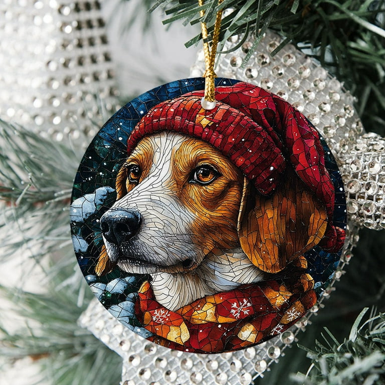 Christmas Haging Ornaments 2025 English Setter Dog Christmas