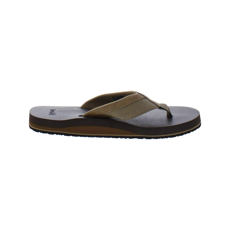 Sanuk Mens Ziggy Slip On Water Resistant Thong Sandals 