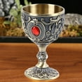thumbnail image 3 of Copa De Vino En Relieve De Metal, Fase De aleación De Zinc Vintage Juego De Copas De Metal Vintage Pequeña Taza De Vino En Relieve Pequeña Copa De Vino De Matorral De Matices De, 3 of 7
