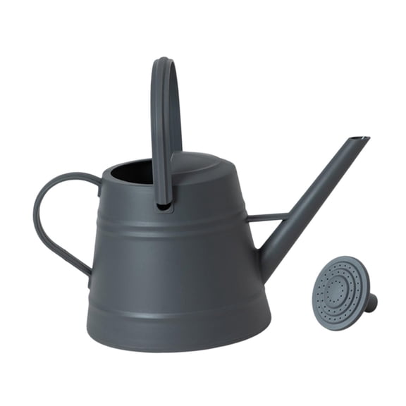 figatia Long Spout Water Can Flower Watering Can Enlarged Water Inject Port Gardening Tool Plant Watering Device for Household Garden Dark Gray