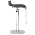 thumbnail image 2 of Maklaine Contemporary Metal 35''H x 16.5''W x 14.5''D Modern Bar Stool in Black, 2 of 5