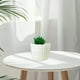 thumbnail image 4 of Jarrón de plástico para decoración del hogar - maceta vidriada de imitación para armario de televisor del salón con arreglos florales secos o frescos, 4 of 6