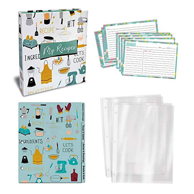 recipe card binder walmart Recipe Binder Kit main image 0