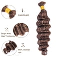 thumbnail image 3 of Eayon Loose Deep Wave Bulk Human Braiding Hair 4/27/30 300g 20 inch No Weft 100% Virgin Hair Extensions for Boho Braids, 3 of 12