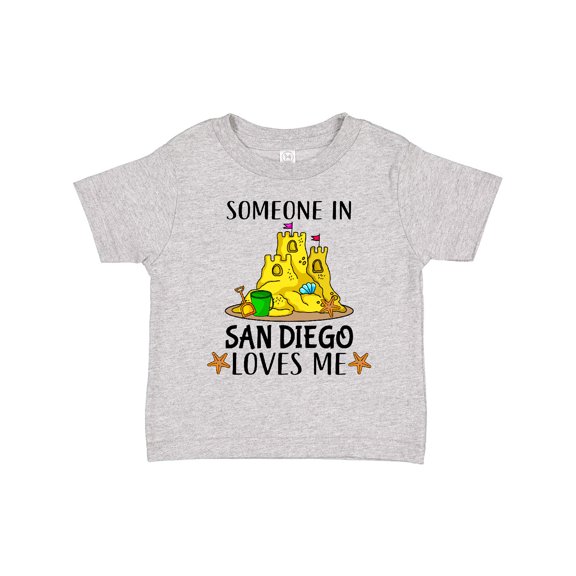 Inktastic Someone in San Diego Loves Me Boys or Girls Toddler T-Shirt