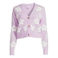 thumbnail image 5 of No Boundaries Juniors Novelty Cardigan, Sizes XS-3XL, 5 of 5