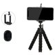 thumbnail image 1 of Trípode para teléfono, mini trípode de viaje flexible para teléfono inteligente, cámara deportiva, teléfono móvil, soporte ajustable de 5,5 pulgadas con obturador remoto Bluetooth montado Namotu LN-0499, 1 of 7