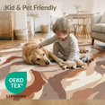 thumbnail image 4 of ODIKA 8'x10' Washable Area Rug Durable, Non-Slip Large Para Blended Brushwork Contemporary Alfombras Salas Modernas for Living Room, Under Sectional, Family, 4 of 7