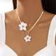 thumbnail image 3 of Set de Joyería KummerSaprk Collar y Aretes de Flor Blanca, 3 of 6