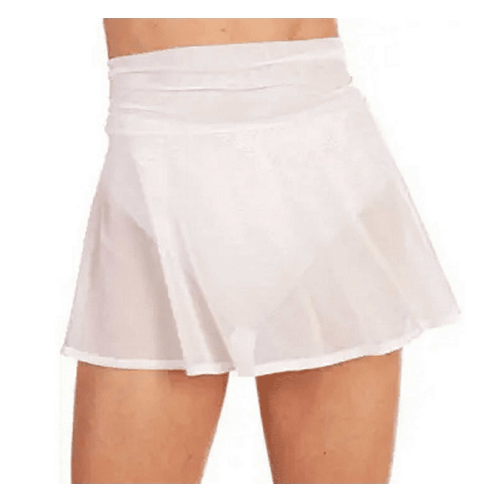 High waisted white mesh skirt deals