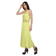 thumbnail image 4 of Moomaya WoMen's Solid Adjustable Spaghetti Strap Casual Dress With Side Slit, 4 of 6