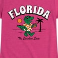 thumbnail image 3 of Instant Message - Florida, The Sunshine State - Toddler & Youth Girls Short Sleeve Graphic T-Shirt, 3 of 6