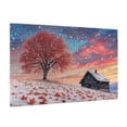 thumbnail image 2 of 1000 PCS 1000 piece Wooden puzzle for adults Winter Landscape Illustration,Brain Challenge,Stunningly Vibrant Colors,1000 Piece Jigsaw Puzzle for Adults Challenging Charm Puzzle for Game Night, 2 of 6