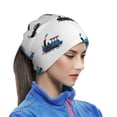 thumbnail image 6 of Neck Warmer Scarf, color Train Pattern Soft Headband Hair Sock Head Wrap Headwear Face Mask Neck Gaiter, Magic Scarf Bandana Cold Weather Scarf for Men Women, 6 of 7