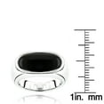 thumbnail image 3 of Luxurman Unique Platinum Men's Natural Black Onyx Ring For Him (Size 11), 3 of 3