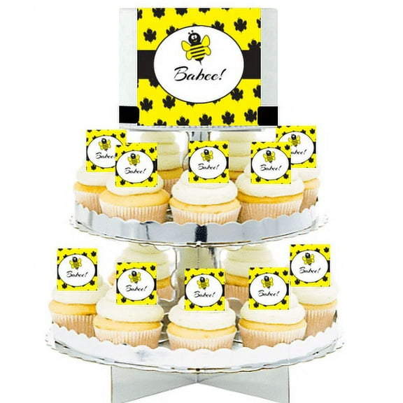 Babee Bumble Bee Edible Photo Toppers & Edible Cupcake Decoration Kit