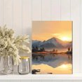 thumbnail image 2 of Snowy Mountain Reflection Canvas Wall Art 15.75x11.81 Inches, 2 of 8