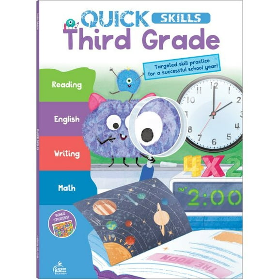 Pre-Owned Quick Skills Third Grade Workbook Paperback