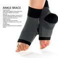 thumbnail image 4 of Ankle Compression Socks With Open Toe, Plantar Support Brace, 2Pcs For Men Women,  Ankle Support Compression Sleeve, 4 of 8